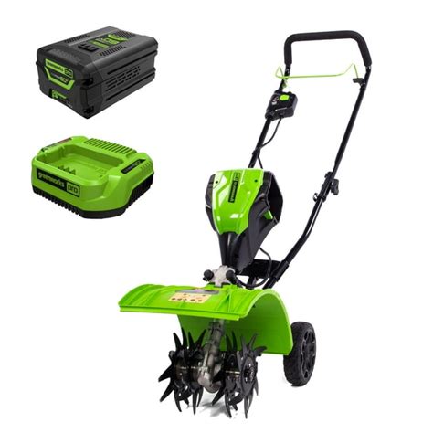 electric tiller greenworks|greenworks 60v cordless tiller.